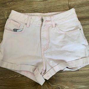 baby pink pacsun moms shorts